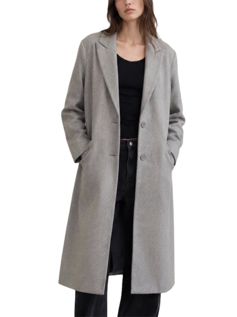 XS NWT Lioness gray Slate Olsen Longline Coat